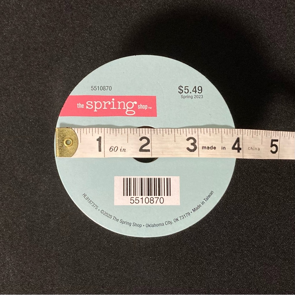 ❤️‍🔥 The Spring Shop Blue Truck Floral Wire Edged Ribbon 1.5” x 360” - Picture 5 of 6
